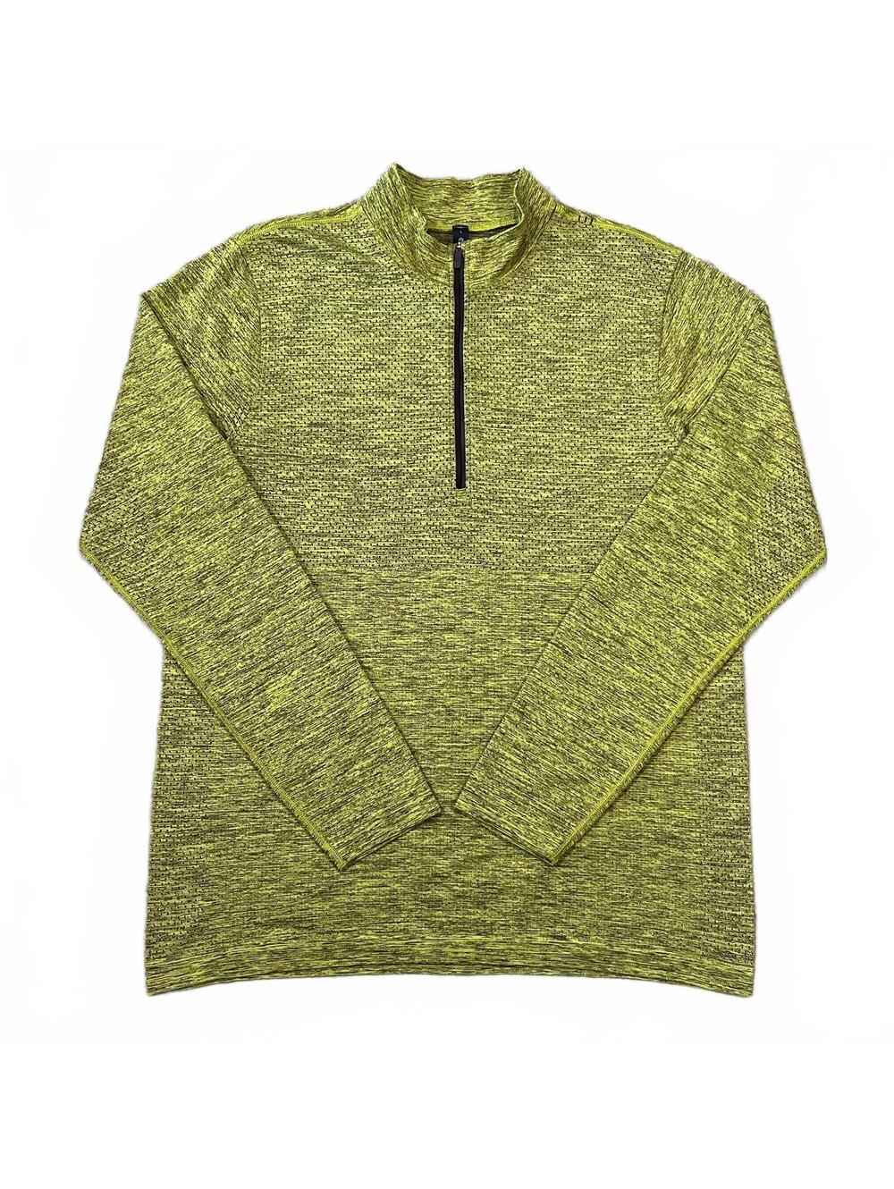 Lululemon Metal Vent Tech Midweight 1/2 Zip Cassis Sonic Yellow Size Large